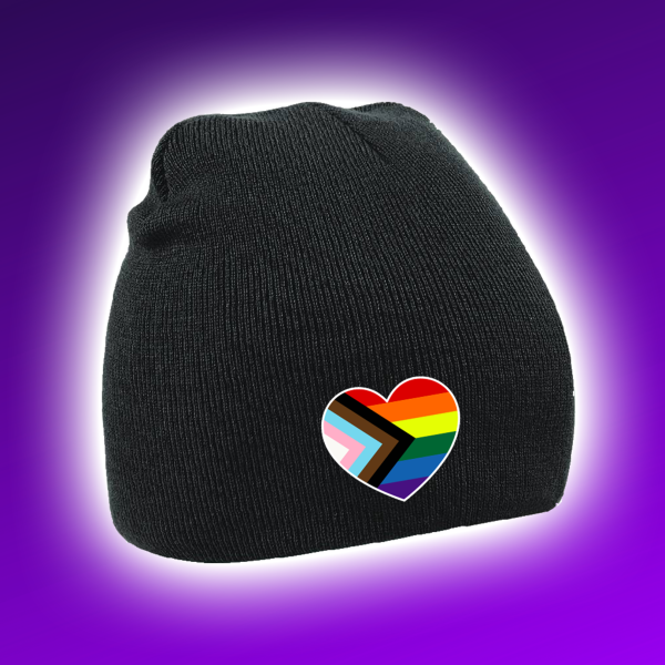 LGBT Youth Scotland Embroidered Heart Beanie